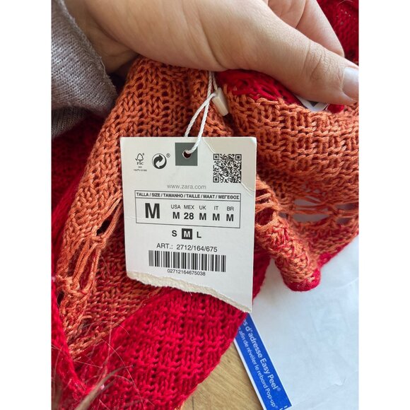 Zara Crochet Knit Maxi Dress Size M NWT Grecian Goddess Euro Vacation Resort - Picture 9 of 10